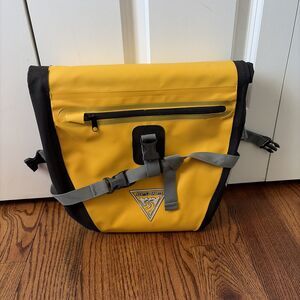 Seattle Sports yellow and black waterproof pannier bag